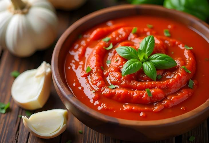 Fresh Tomato Sauce with Garlic and Basil